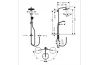 Душова система Croma Select Showerpipe S 280 RainAir 1jet Reno без змішувача, хром (26793000) зображення 2