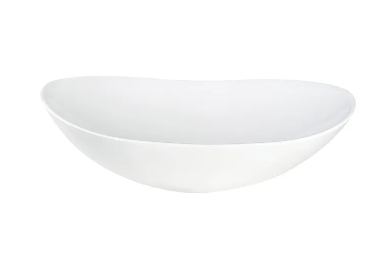 BARONESA Умивальник накладний без отвору під змішувач 60x36x15,5, glossy white зображення 1