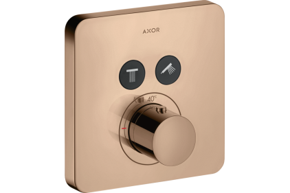 Термостат для 2-х споживачів Axor ShowerSelect прихованого монтажу Polished Red Gold 36707300