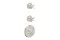 Термостат Axor Archivio Cross для 2-х споживачів, Stainless Steel Optic (34142800)