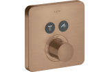 Термостат для 2-х споживачів Axor ShowerSelect прихованого монтажу Brushed Red Gold 36707310