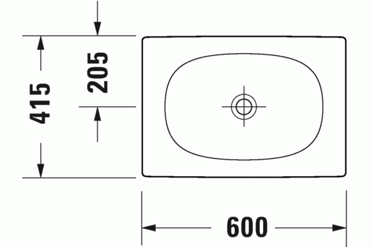VIU Умивальник на стільницю 60x41 см (2358600000) image 2