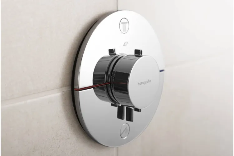 Термостат прихованого монтажу ShowerSelect Comfort S на 2 функції, Chrome (15554000) зображення 2