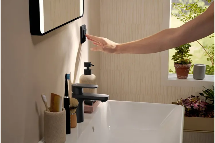 Дзеркало Xarita Lite Q з LED підсвічуванням 600/700 Matt Black (54962670) зображення 3