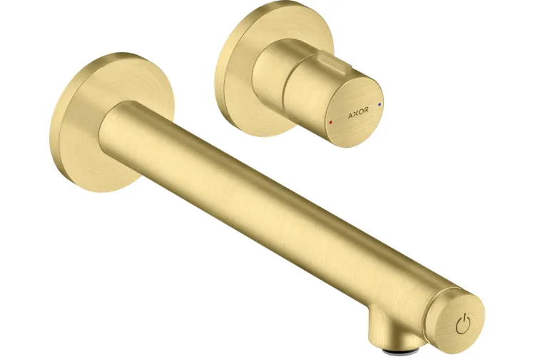 Змішувач Axor Uno Select для умивальника зі стіни: вилив 220 мм Brushed Brass 45113950 зображення 1