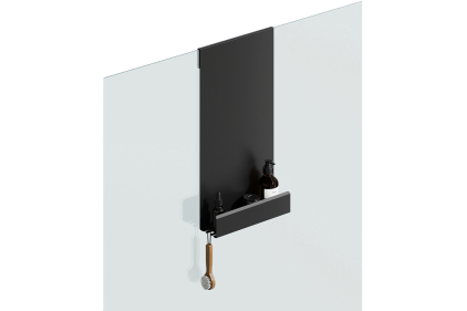 Полиця навісна на душову кабіну "STYLE", RAL9005 (black mat)