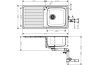 Кухонна мийка S4111-F400 на стільницю 975х505 з сифоном (43341800) Stainless Steel зображення 2