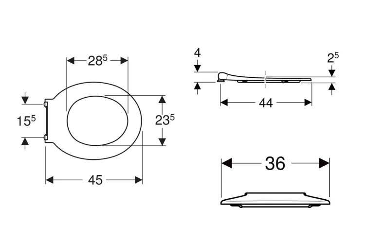 Сидіння для унітазу SELNOVA COMFORT дюропластове (501.558.01.1) image 2