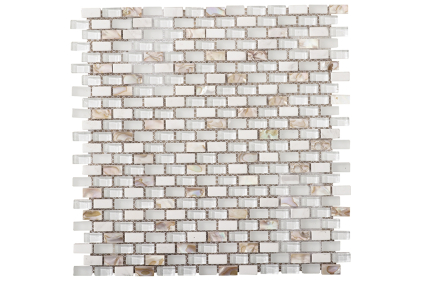 G139 TRIBAL PEARL WHITE 28.6x28.3 (мозаїка)