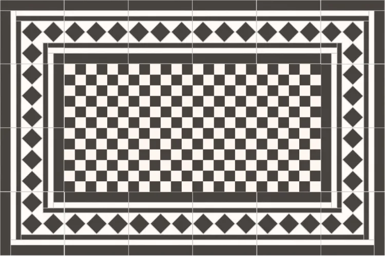 BRISTOL BLACK TACO 22.5х22.5 (плитка для підлоги і стін) зображення 2