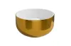 SALTODACQUA Умивальник на стільницю D42 Bianco/Metal Oro (SD42LOR) image 1