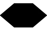 BASIC BLACK KAYAK 17x33 (шестигранник) (плитка для підлоги і стін)