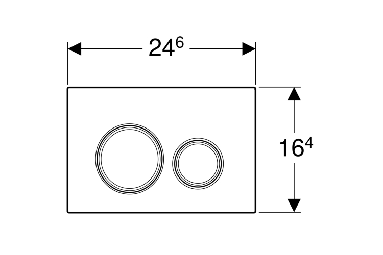 Кнопка змиву Sigma 21, біле cкло/хромована глянцева (115.884.SI.1) зображення 2