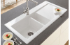 SUBWAY 60 Кухонна мийка 100х51 см на дві чаші ліворуч без отвору під змішувач (677001R1) White Alpine CeramicPlus image 3