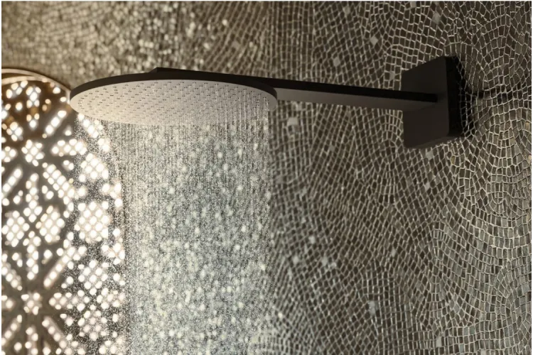 Верхній душ Axor 300 2jet P з тримачем, Matt Black (35303670) image 4