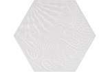 GAUDI WHITE 22x25 (шестигранник) (плитка для підлоги та стін)