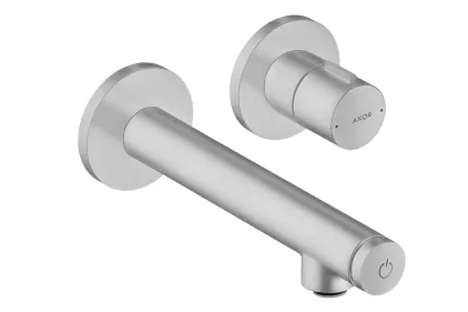 Змішувач Axor Uno Select для умивальника зі стіни, вилив 165 мм, Brushed Nickel 45112820