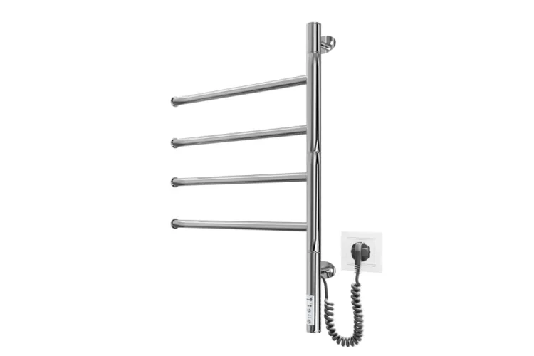 Рушникосушка ЕЛЕКТРИЧНА Веєр 600х445/50 TR чорний мат зображення 1