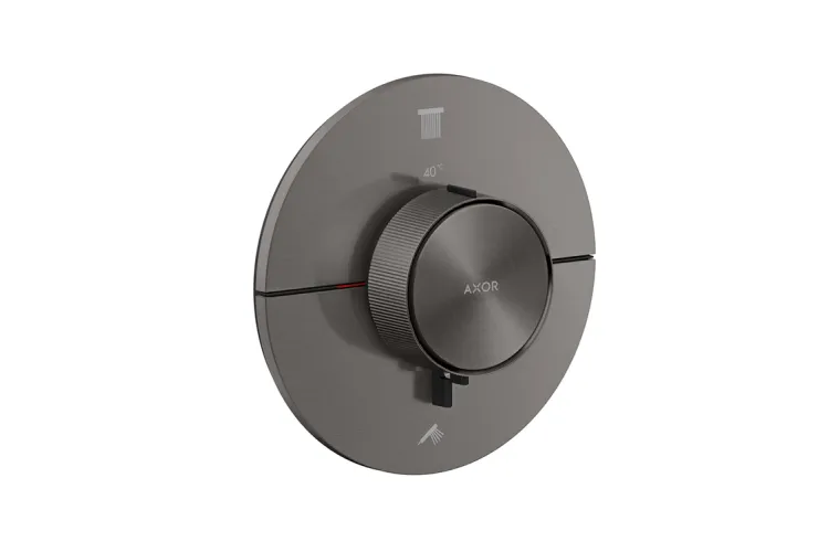 Термостат прихованого монтажу ShowerSelect ID Round на 2 функції, Brushed Black Chrome (36750340) зображення 1