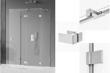 Душова кабіна прям. AVEXA GOLD SHINE 100x90x200 R скло clear ACTIVE SHIELD 6мм