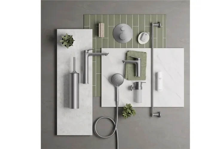 WAVE Окремостоячий підлоговий змішувач для ванни (WA5250000070) Stainless steel Brushed image 3