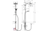 Душова система Crometta E Showerpipe 240 1jet EcoSmart 9л/хв Reno  (27289000)  image 2