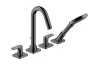 Змішувач Axor Citterio М для ванни врізний монтаж на борт 4 отвори, Polished Black Chrome (34444330) image 1
