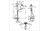 Душова система Croma Select S 180 2jet Showerpipe зі змішувачем, білий/хром (27255400) зображення 2