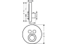 Термостат для 2-х споживачів AXOR ShowerSelect S прихованого монтажу Matt Black 36723670 image 2