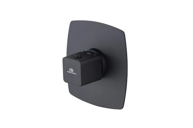 LOUNGE, Змішувач з термостатом прихованого монтажу, matt black (100335408) зображення 1