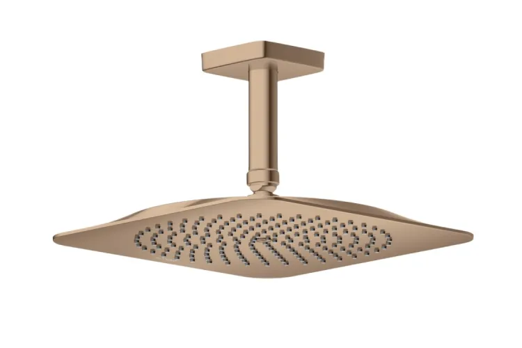 Верхній душ Axor Citterio C 270х270 1jet P зі стельовим кронштейном 100 мм, Polished Red Gold (28792300) image 1