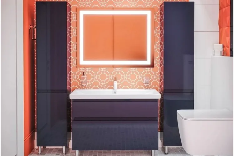 Пенал ЕЛІТ (UNI) (лівий/правий) 40 см (консольний/підлоговий) графіт глянець зображення 3