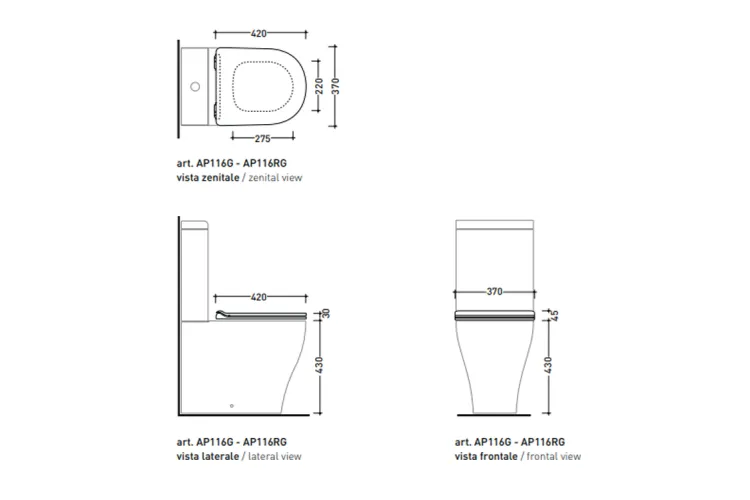 APP Сидіння для унітазу SoftClosing thermosetting/Quick-release Argilla (APCW07ARG) image 3