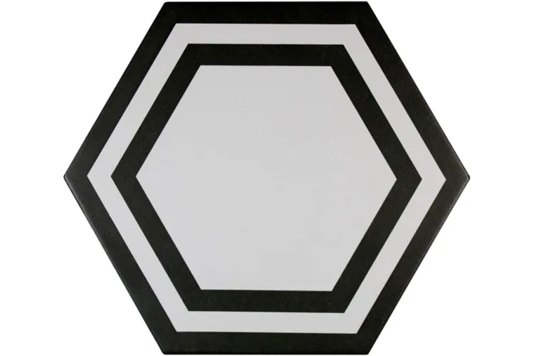 ADPV9020 PAVIMENTO HEXAGONO DECO BLACK 20x23 (плитка для підлоги і стін) image 1