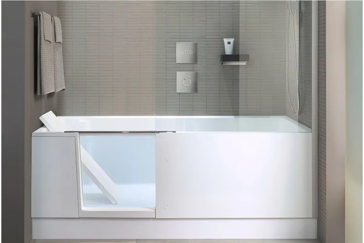 SHOWER+BATH Ванна з душовою шторкою праворуч 170x75 см White Matt (700455000000000) зображення 5