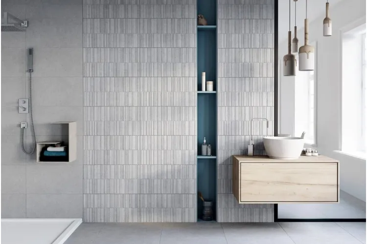 DECO SASSI GRIS 32x62,5 декор (плитка настінна) зображення 2