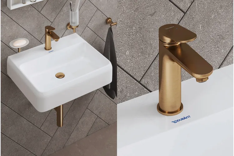 WAVE Змішувач для умивальника (WA1020002004) Bronze Brushed зображення 3