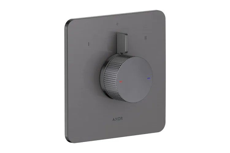 Змішувач Axor Citterio C Cubic cut прихованого монтажу на 2 функції, Brushed Black Chrome (49451340) зображення 1