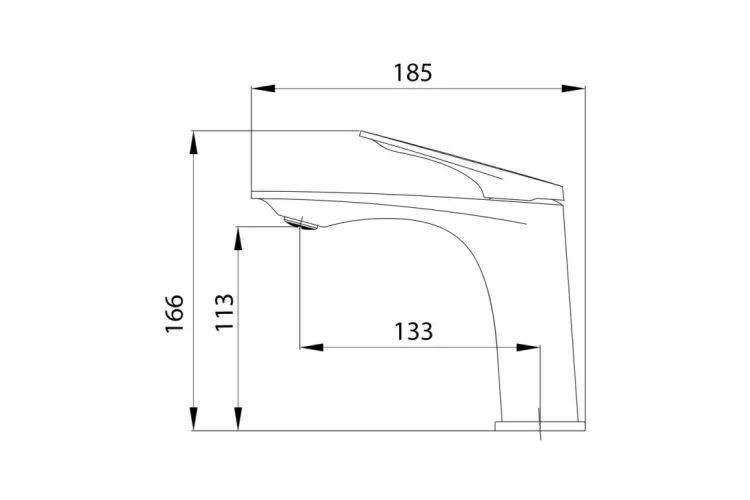 QT Vlasta New Змішувач для умивальника, низький, Gunmetal Black PVD зображення 3