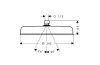 Верхній душ Axor Archivio 240 EcoSmart, Brushed Nickel (34054820) зображення 2