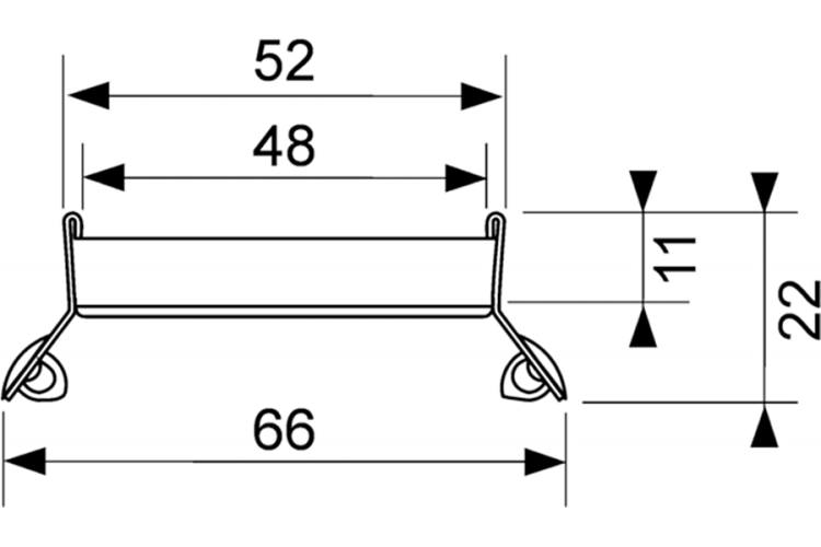Основа під плитку " Plate " для трапа L - 800 мм TECE (600870) зображення 3