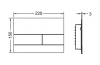 Панель змиву TECEsquare II Metal з двома клавішами, чорний матовий (9240833) image 3