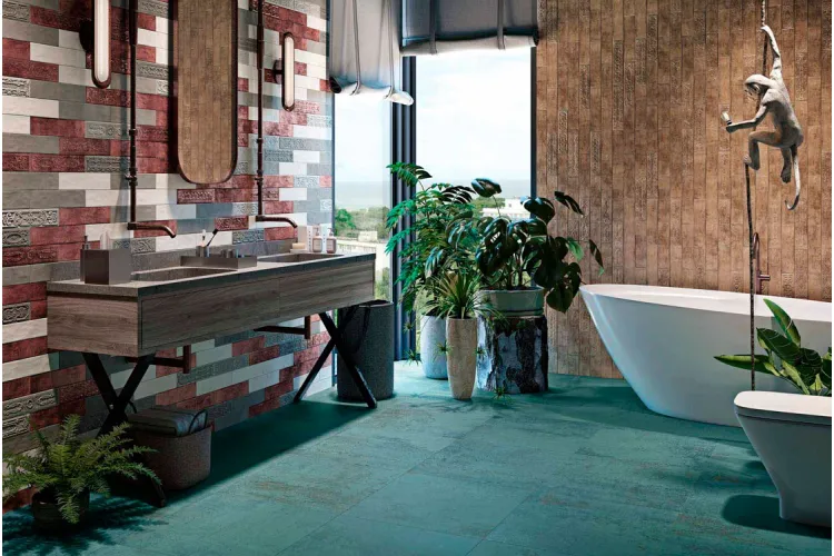 G-3284 METALLIC GREEN NATURAL 99.55x99.55 (плитка для підлоги і стін) зображення 3