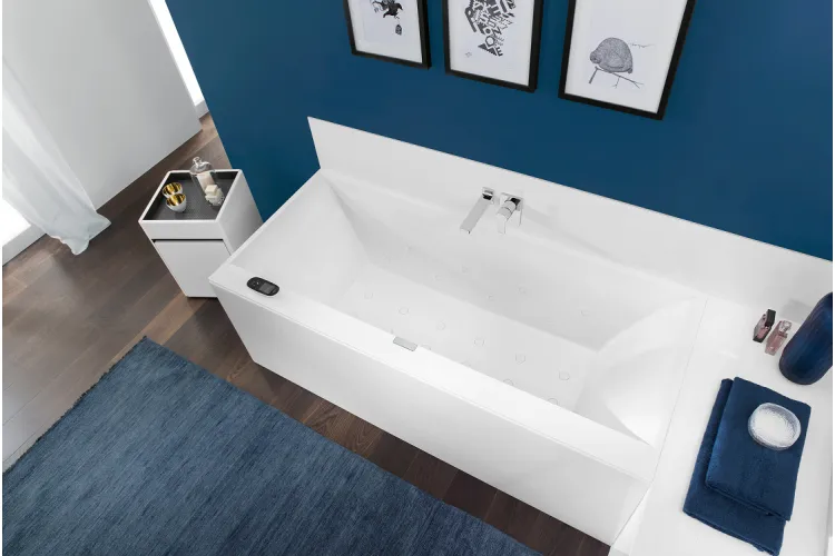 SQUARO EDGE 12 Ванна гідромасажна 160x75 з ніжками + Hydropool Comfort (UHC160SQE2A2V01) image 3