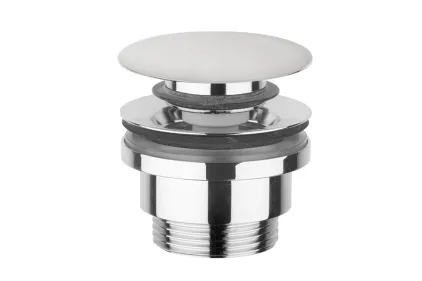 Клапан Клік-Клак для сифона з керамічною кришкою, Latte Milky White Matt (PLCE)