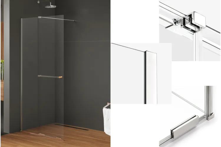 Душова кабіна walk in SMART 100x200 скло clear ACTIVE SHIELD 8mm image 1