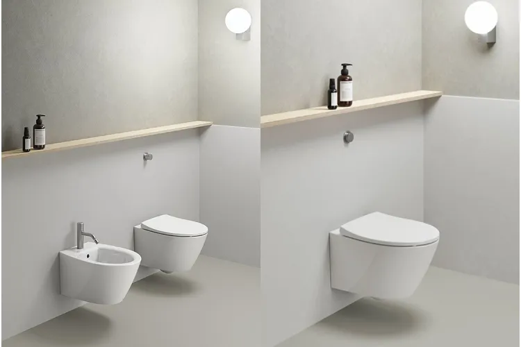 Унітаз підвісний MODO New з сидінням дюропласт slim, s/c, з кріпленням, глянцевий білий image 2