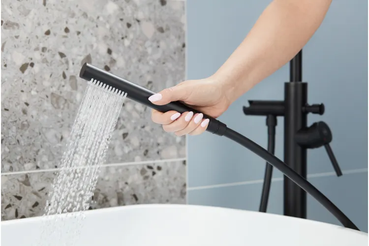 Змішувач для ванни вільностоячий МОЗА black 5035-510-81 image 3