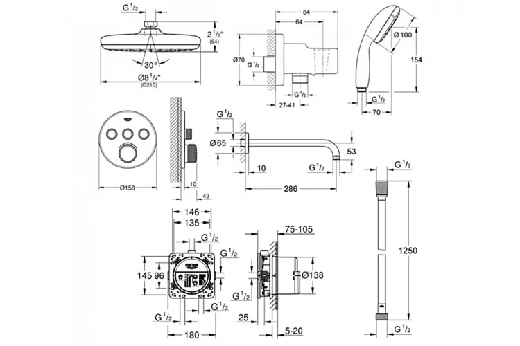 Набір GROHTHERM SMARTCONTROL 34614SC2  зображення 3