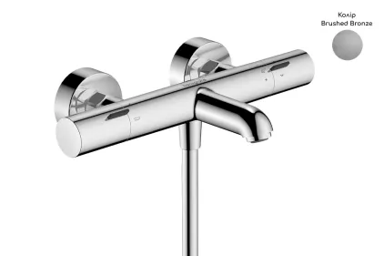 Змішувач з термостатом для ванни Ecostat, Fine Brushed Bronze  (13325140)